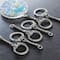 Bead Landing™ Rhodium Snake Keychain